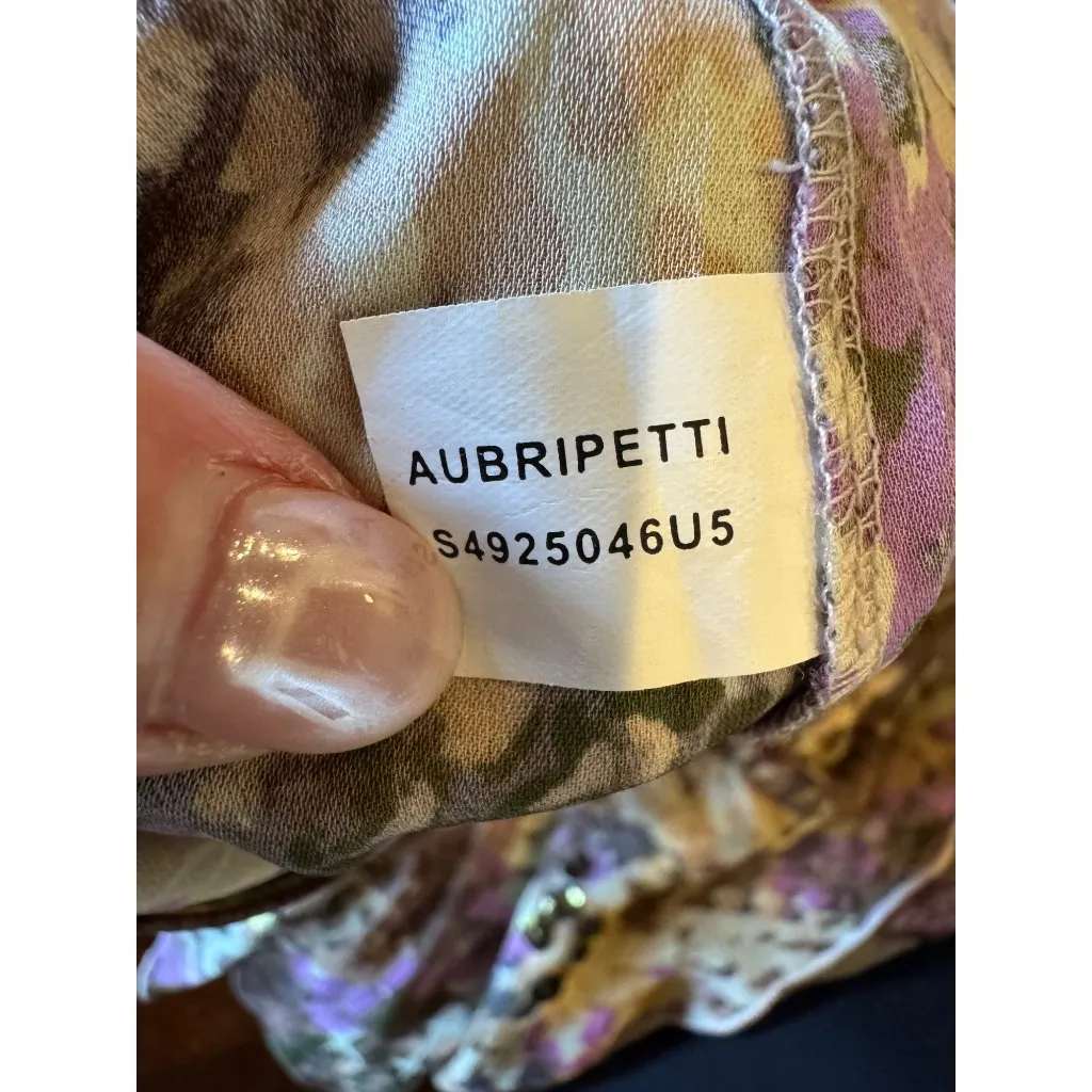 Diane Von Furstenberg Skirt Women 2‎ Brown Silk Snakeskin Sequins Tiered Mini - Image 7