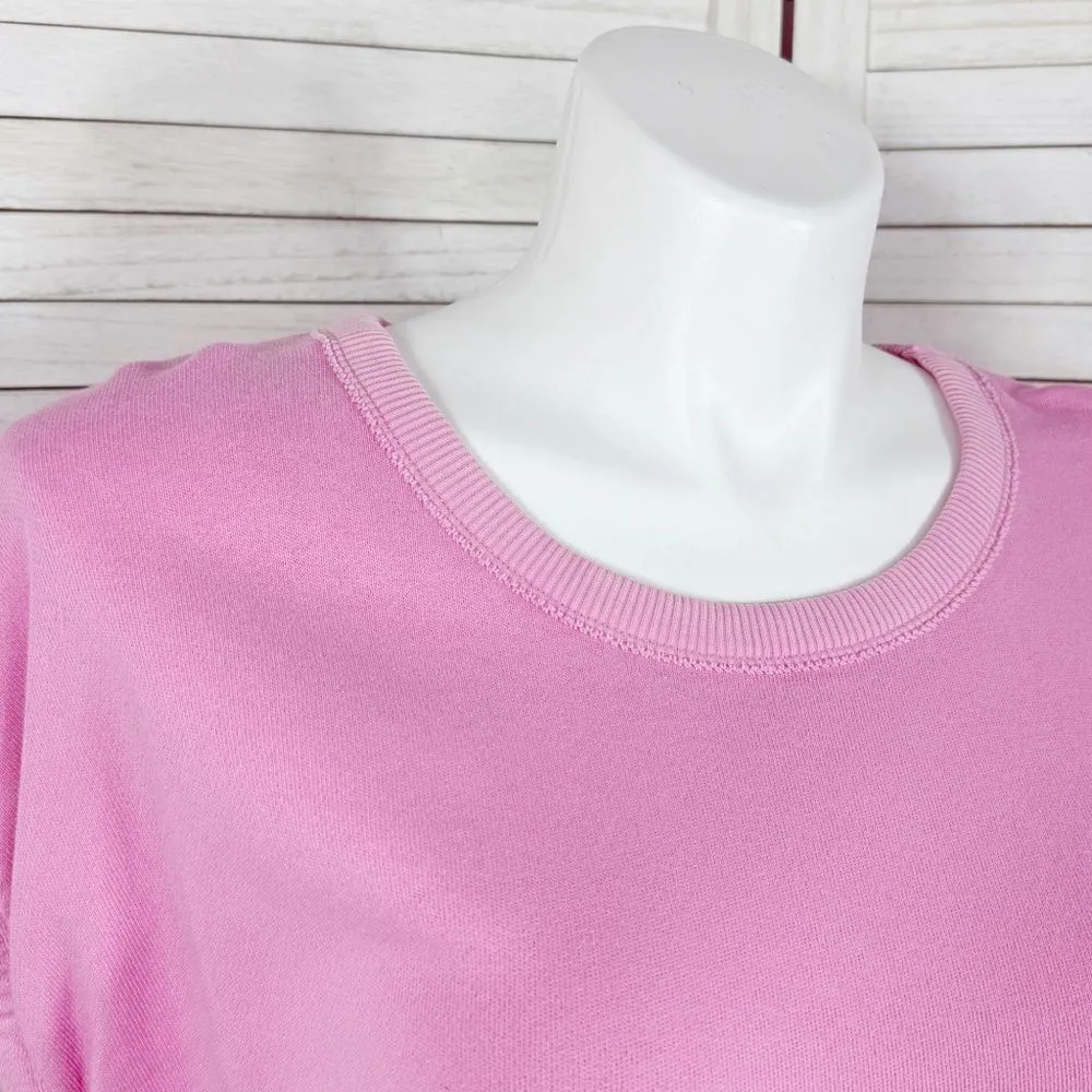 Offline by Aerie Weekend Fleece Cutout Front Casual Mini Dress Pink XXL - Image 6