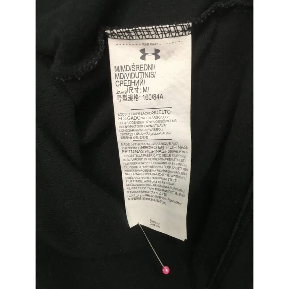 Under Armour Shirt Womens M Qualifier Loose Quarter Zip Pullover Long Sleeve Blk - Image 7