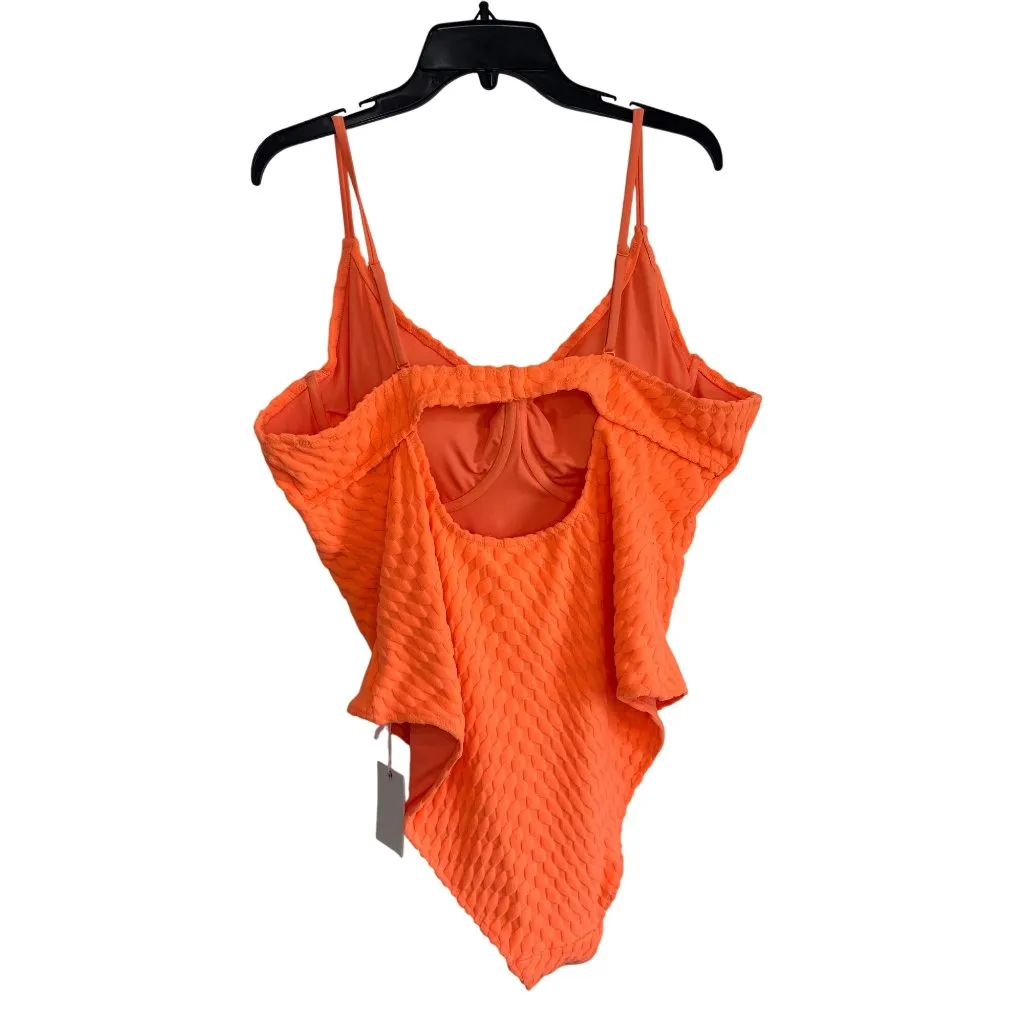 Good American Jacquard Show Off One-Piece in Orange Cream 7 XXLarge New Womens - Image 9