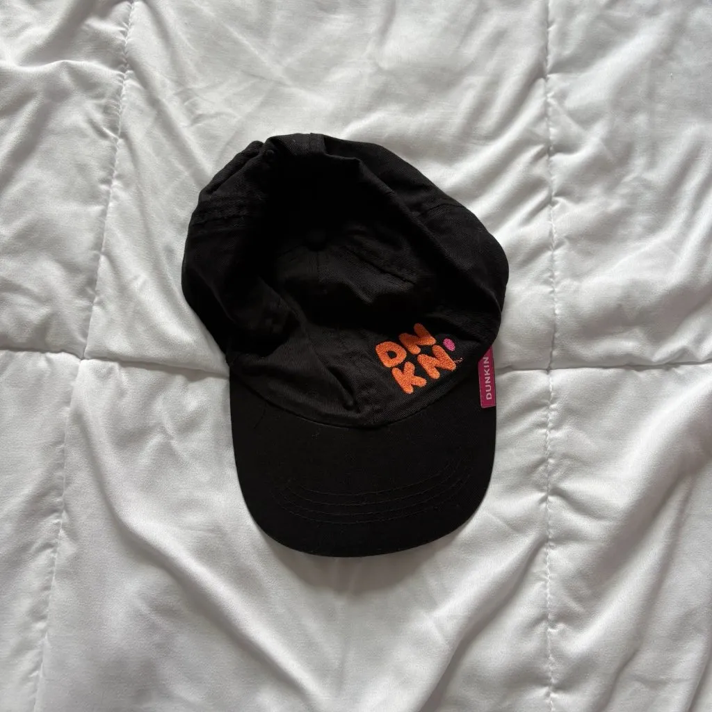 Official Employee Dunkin’ Donuts Adjustable Embroidered Ball Cap Hat Black - Image 2