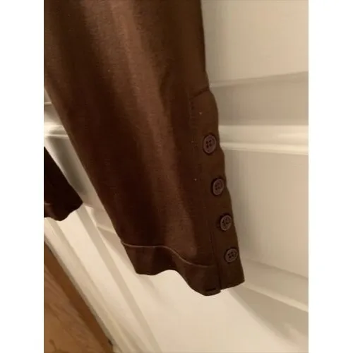 POOF Women's Leggings Pants Dark Brown Stretch Size M/L - Image 8