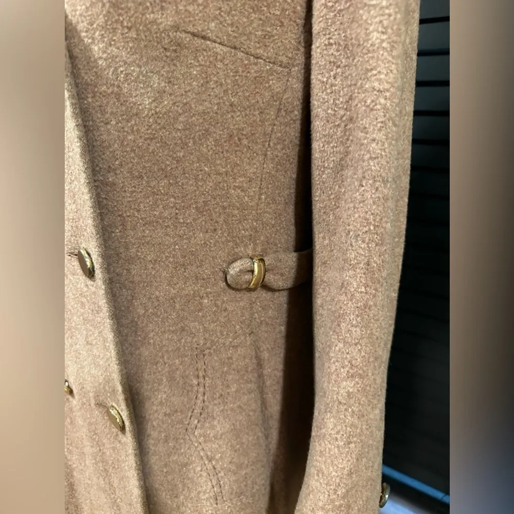 1960s Vintage Camels Hair 60s 100% wool Coat Jacket Sz L Tan Size L - Image 5