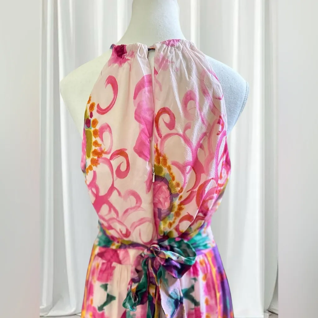 Suzi Chin for Maggy Boutique Silk Halter Dress – Size 14 - Image 5