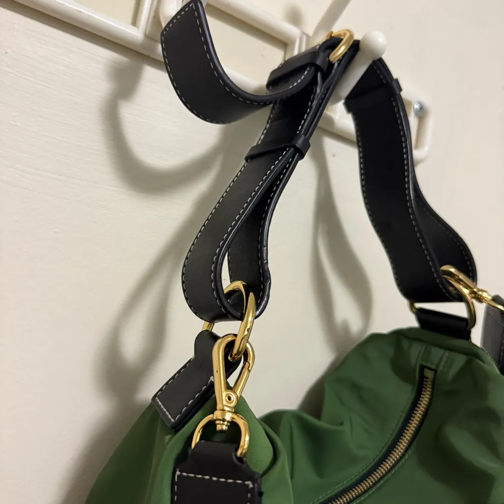 FRANCES VALENTINE Flannery Green Nylon Crossbody Bag - Image 4