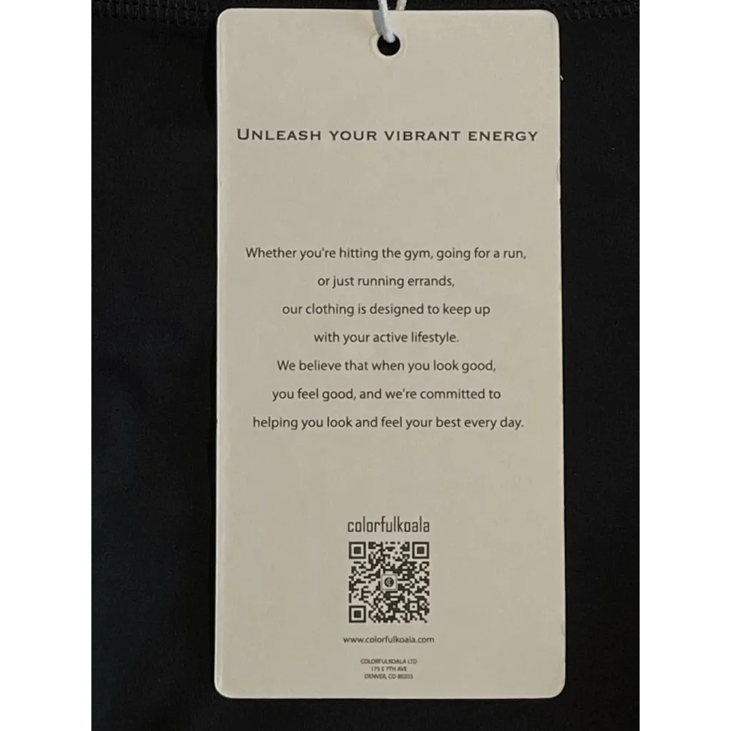 Colorfulkoala Leggings Womens M Black Dreamlux No Front Seam Workout Stretch - Image 8