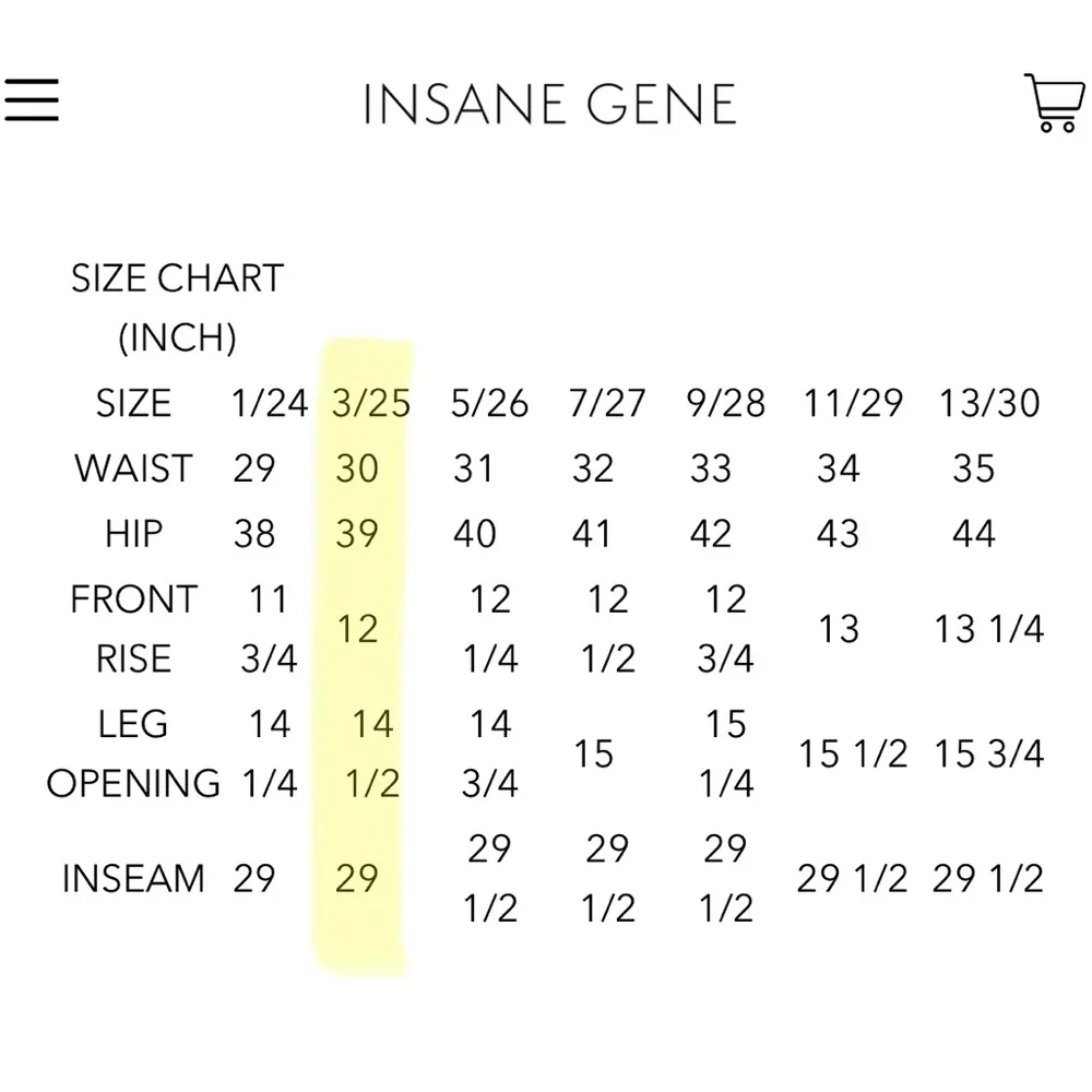 INSANE GENE High Rise Ripped Straight Jeans • Sz 25 Blue - Image 12