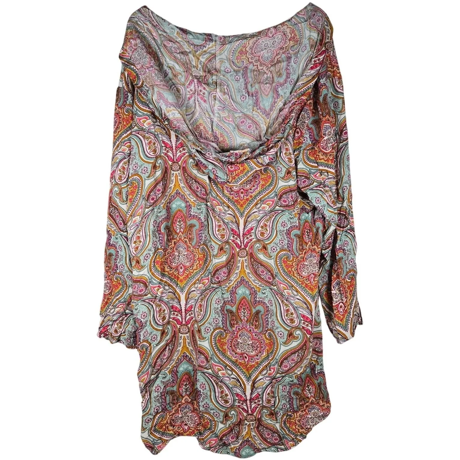 Raisins Curve‎ Alba Paisley Print Long Sleeve Hoodie 3X NWT - Image 2