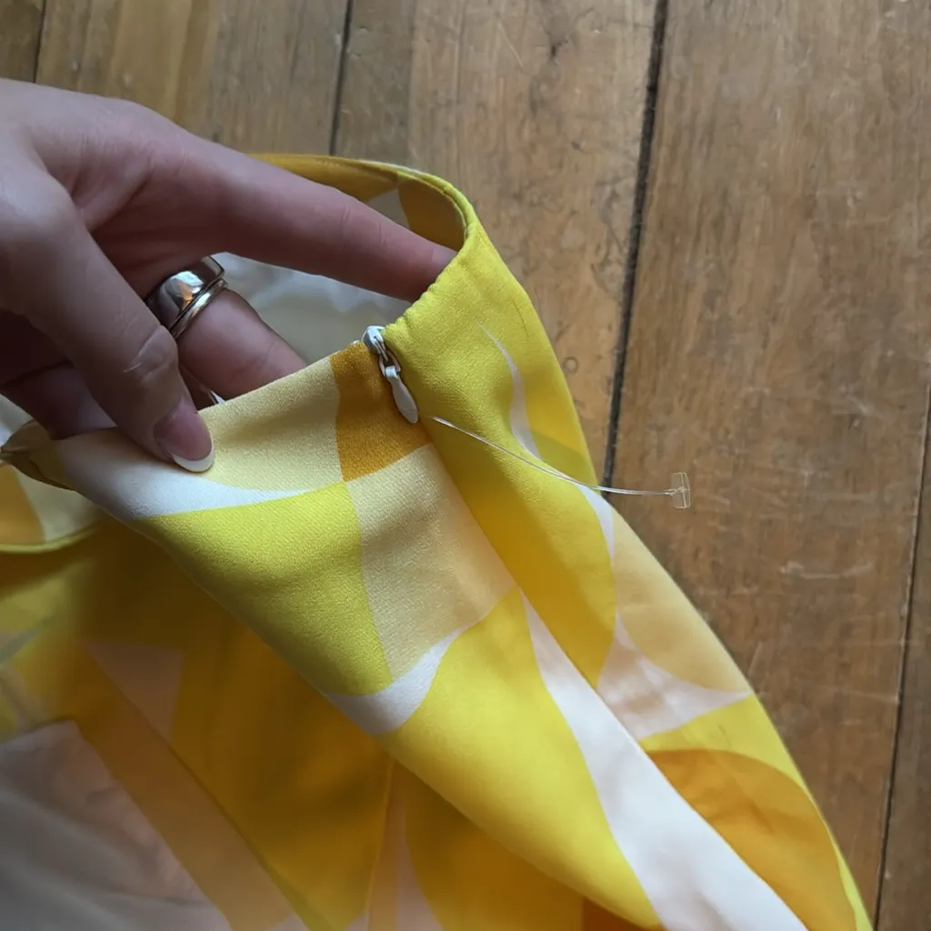 Wild Pony Yellow Geometric Women's Mini Skirt Medium - Image 6