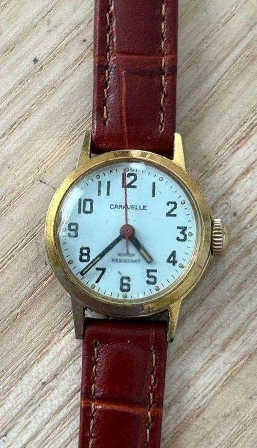Caravelle Rare Vintage Mechanical Winding Ladies Watch New Leather Strap - Image 3