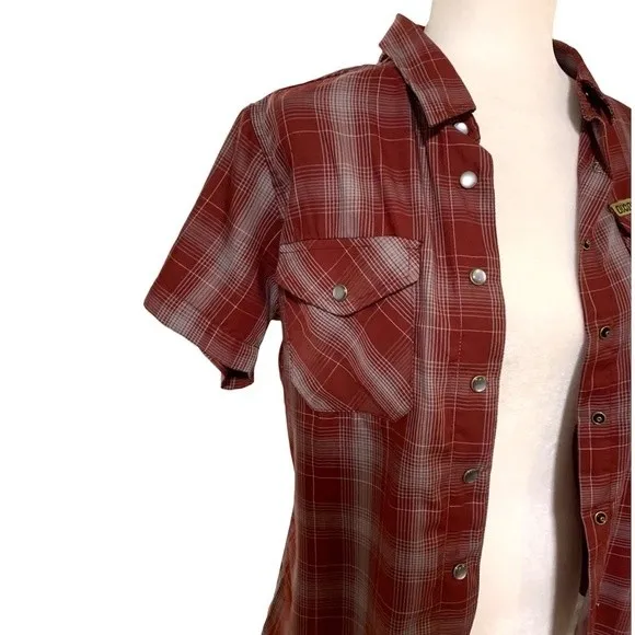 Dixxon | Magnum Red Plaid Flannel Bamboo Blend Size Small - Image 3