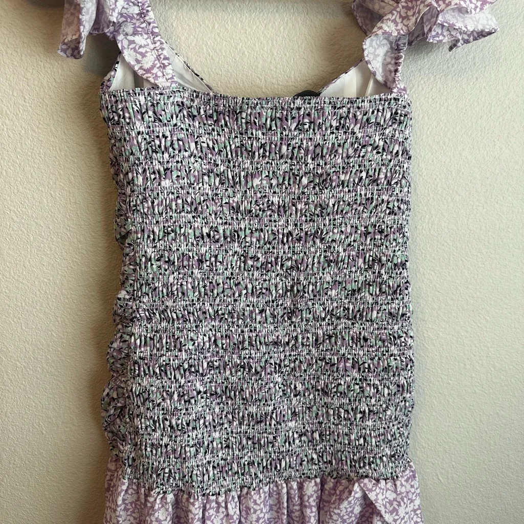 French Connection Lilac Floral Mini Dress - Image 6