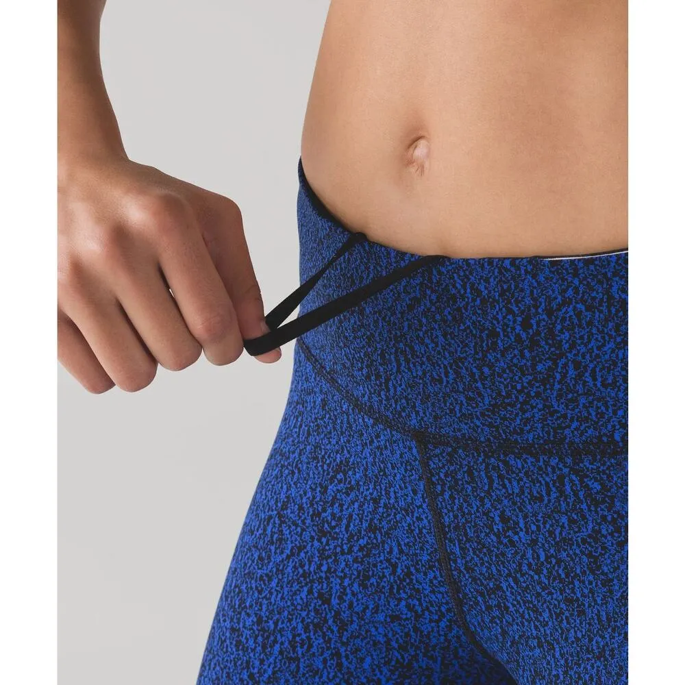 Lululemon On Track Tight Circuit Cerulean Blue Black / Black Size 2 - Image 2