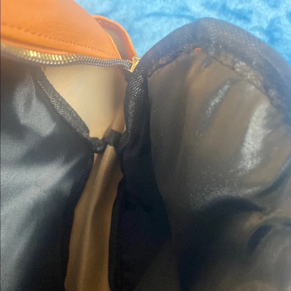 Just be, Tan Faux Leather Mini Backpack - Image 3