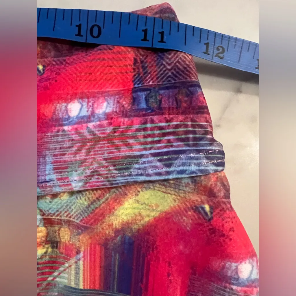 Dona Jo Skirt Size 1 XS/S Skort Abstract Golf Tennis Skirt Ruffles $82 EUC Pink - Image 3