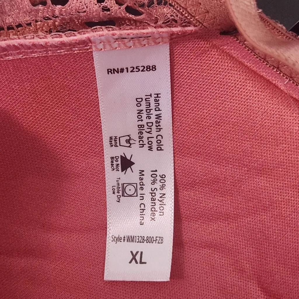 Frederick's of Hollywood Pink Lace Bralette NWT Size XL Rose Pink Bralette - Image 6