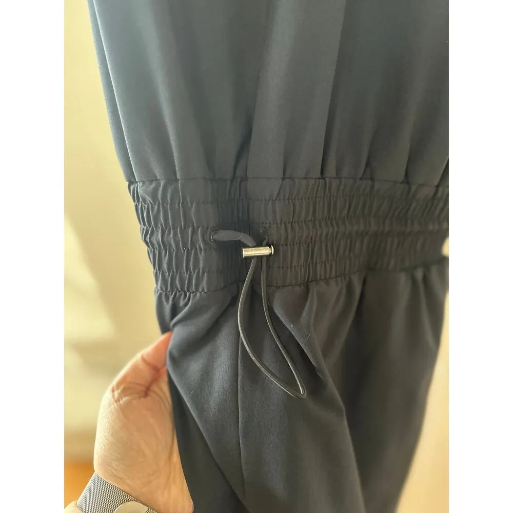 Abercrombie & Fitch Traveler Black & White Romper Sleeveless Jumpsuit TALL - Image 3