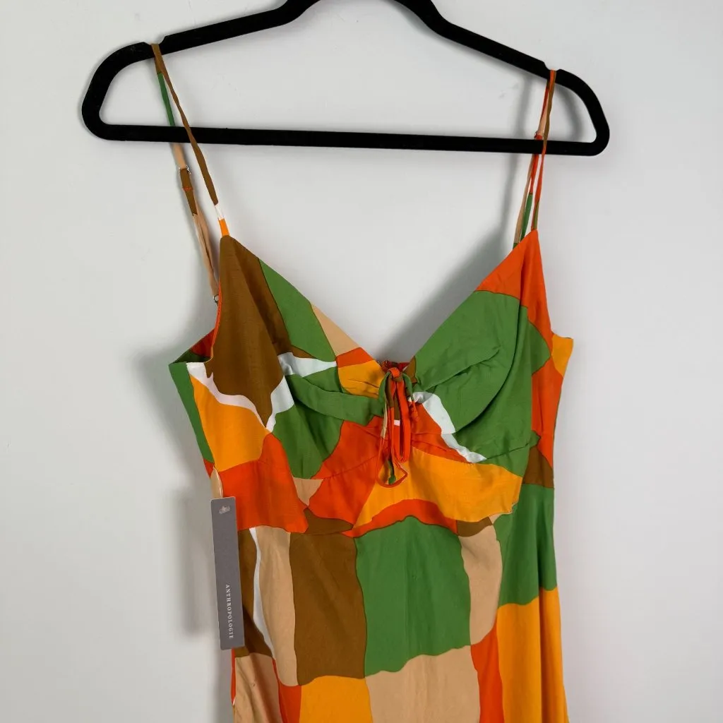 Faithfull The Brand NWT Tempio Midi Dress Costa Smeralda Print Size US 8 - Image 7