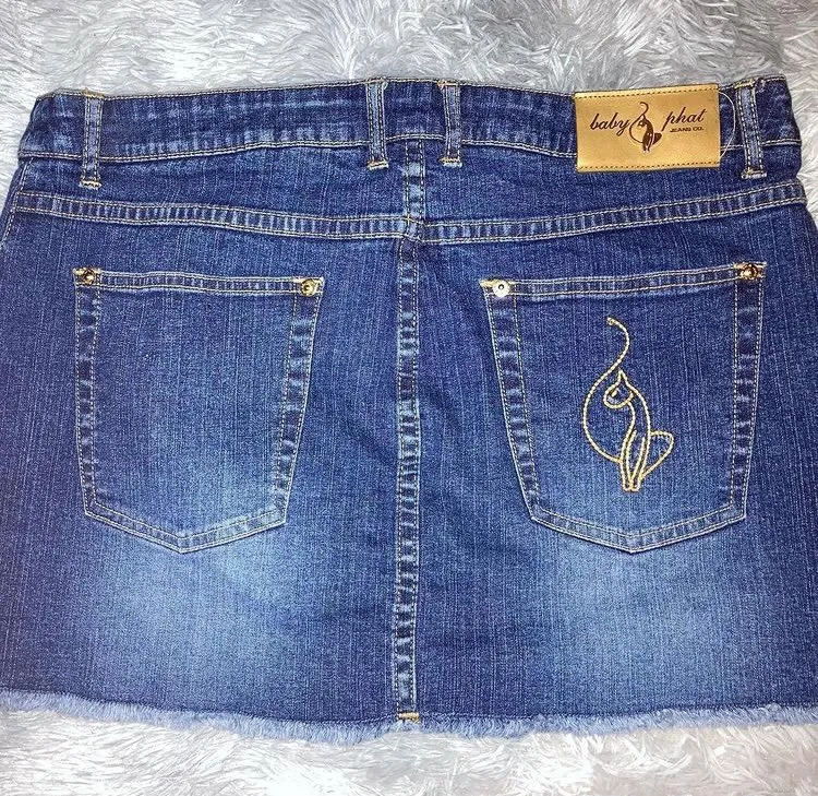 Baby Phat Denim Mini Skirt - Image 2