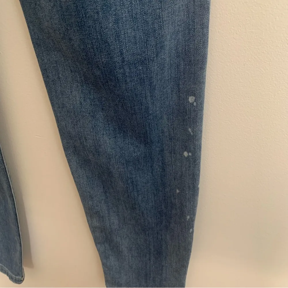 Relaxed Fit Distressed Paint Splash Mid Rise Jeans Size 7/28 - Image 13