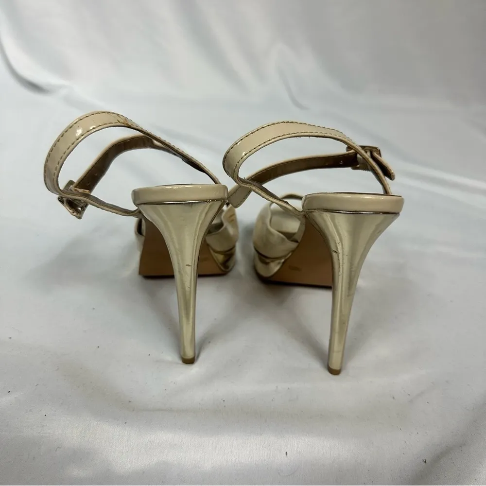BCBGENERATION Nude and Gold Heels in Size 37.5/7.5 - Image 3