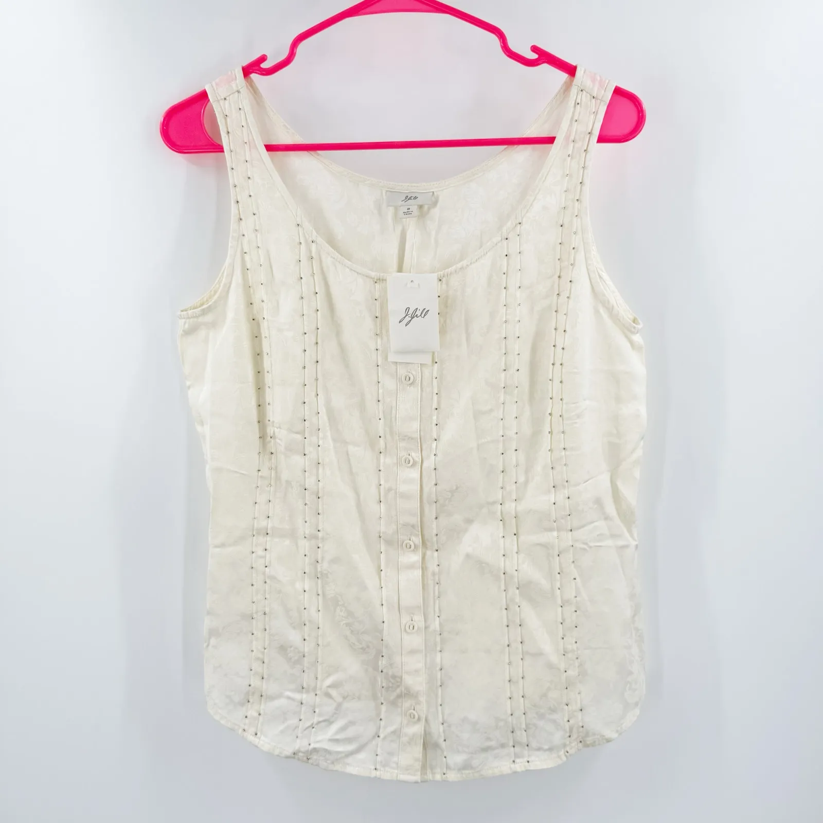 J. JILL Tank SZ 8 NWT Cottage Prairie Grandma Farm Prairie Cotton Blend Brocade - Image 12