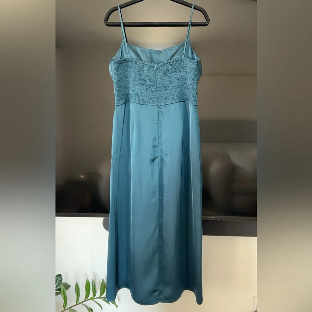 Vici - Simply Breathtaking Satin Cowl Neck Midi Dress - Hunter Green - XL - Image 4