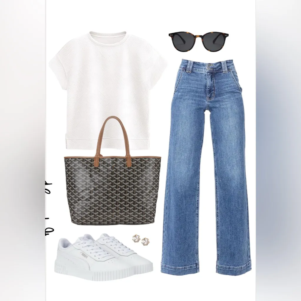 White House Black Market Blue Boot Cut Jeans Size 8R - Image 12