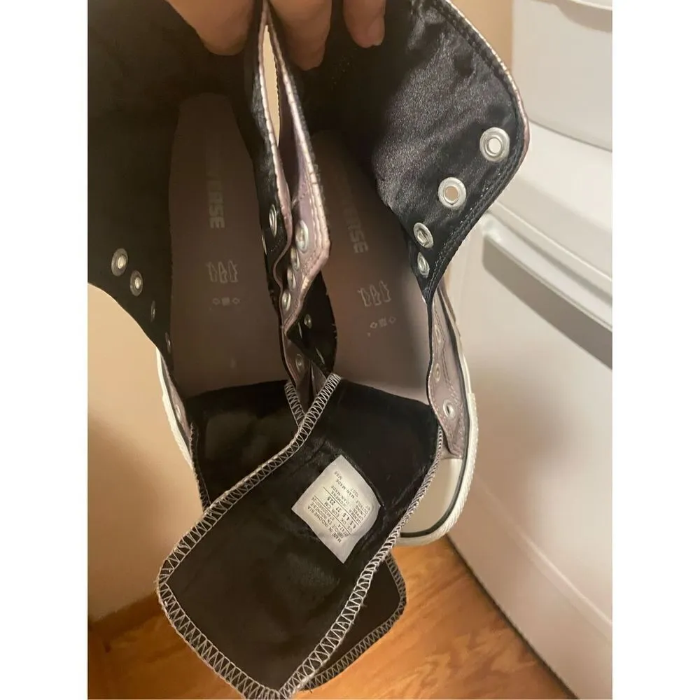 Converse Shoes Chuck Taylor All Star Slouchy Metallic Purple Sneakers Womens 6,5 - Image 8