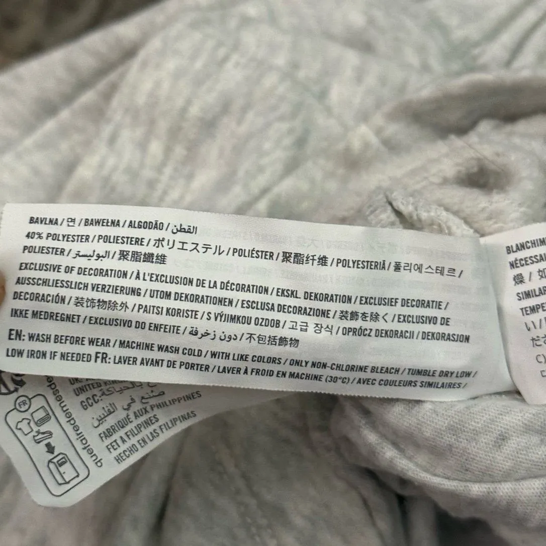 Abercrombie & Fitch grey gray fleece collared romper jumpsuit - Image 10