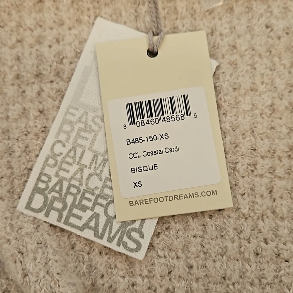 💕BAREFOOT DREAMS💕 CozyChic Lite Coastal Cardigan ~ Bisque XS NWT - Image 15