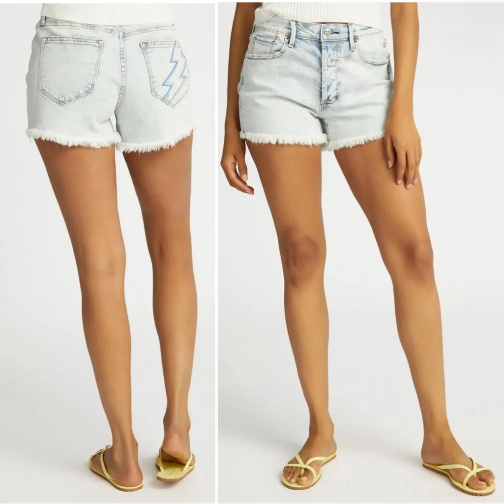 New! Driftwood Goldie High Rise Jean Shorts 
Ziggy Stardust Denim Sz‎ 26 $128 - Image 2
