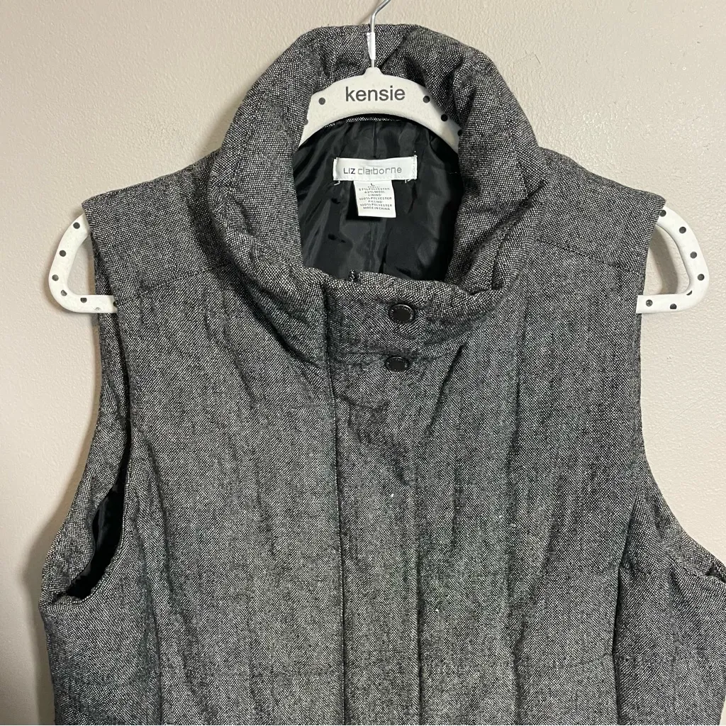 Liz Claiborne quilted wool blend puffer vest - Image 9