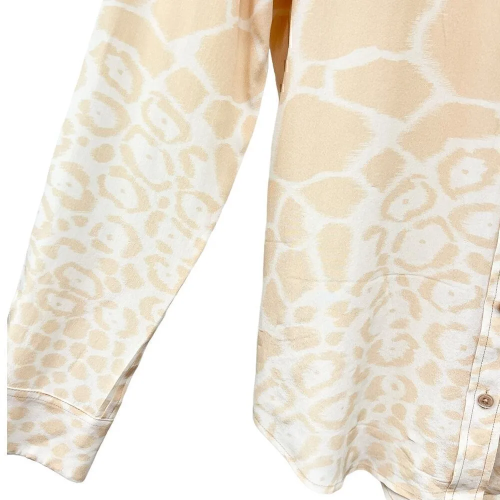 EQUIPMENT Collarless Engineered Cape Town Collage Print Button Up size S - Image 3