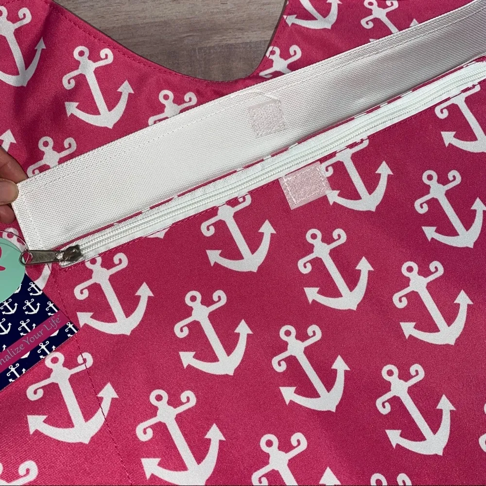 Anchor Tote Pink & White - Image 3