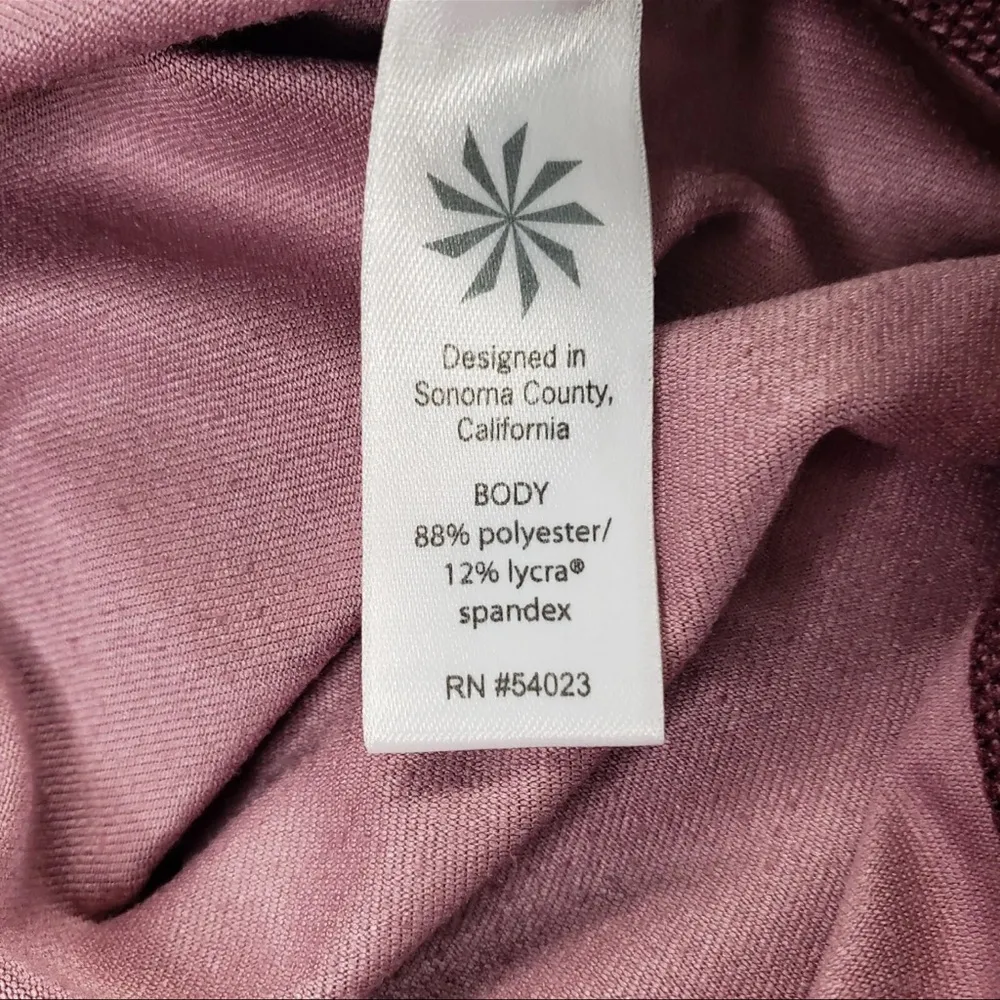 Athleta High Rise Alpine Chaturanga Tight Full Length Leggings Burgundy Size S - Image 5