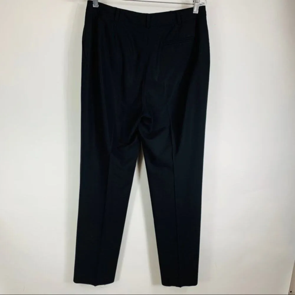 Vtg Casual Corner Wool Blend Dress Trouser Sz 8 Black - Image 3