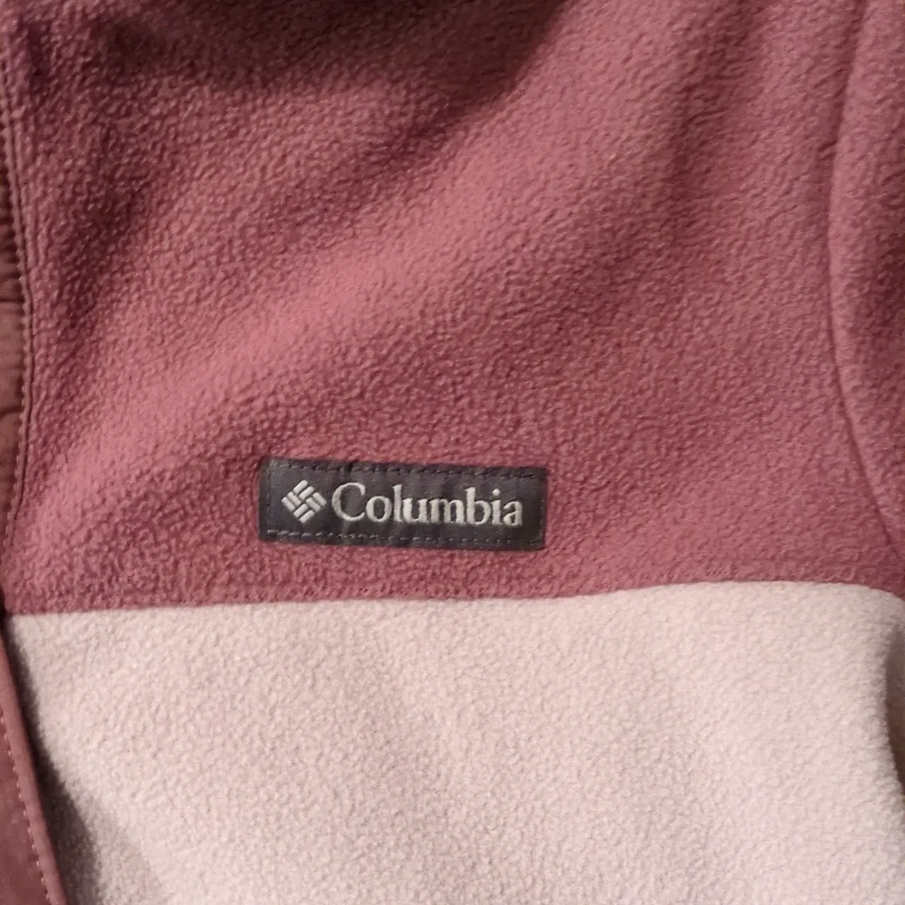 Columbia  Mauve Snap Button Fleece Pullover Size Small - Image 3