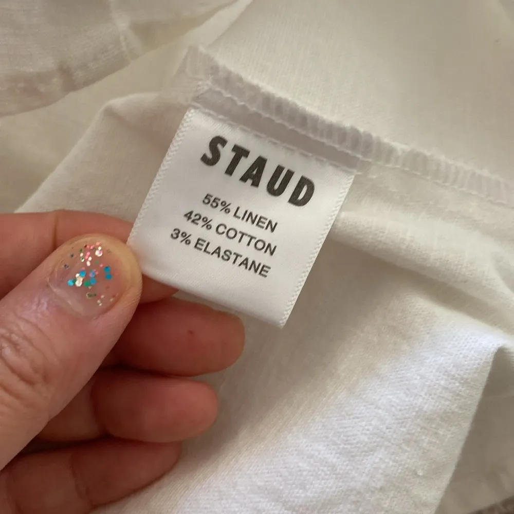 white midi linen dress. 2 - Image 7