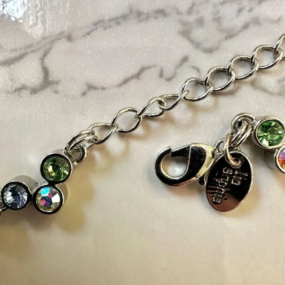 Lia Sophia Happy hour multi colored rhinestone necklace - Image 4