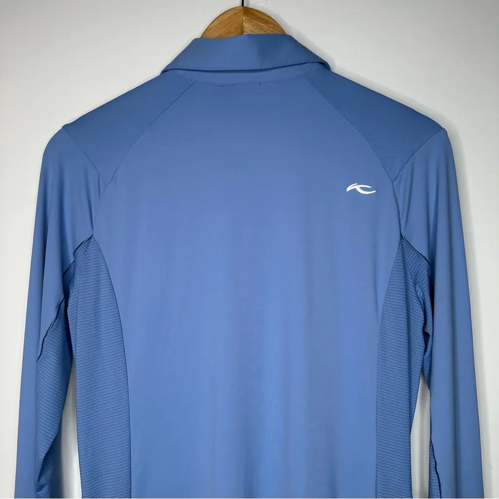 KJUS Women’s Blue Scotscraig Long Sleeve Polo Golf Dress UPF 50+ Size 38/M Size M - Image 10