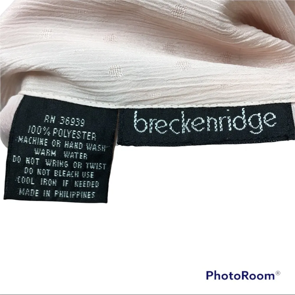 Vintage Breckenridge Pink Tie Blouse and Skirt Set Size 8 - Image 9