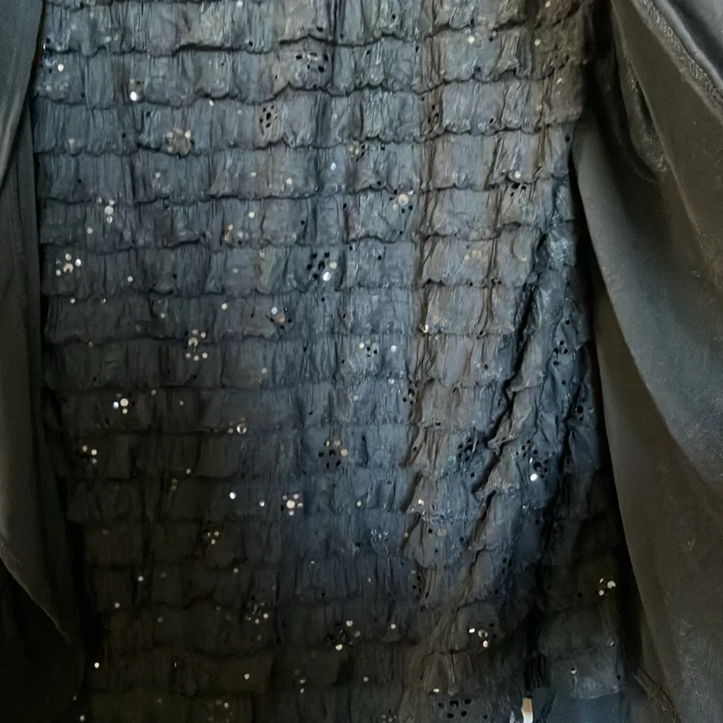 FINAL MARKDOWN American City Wear dressy Black Top one piece two piece look 2x - Image 6