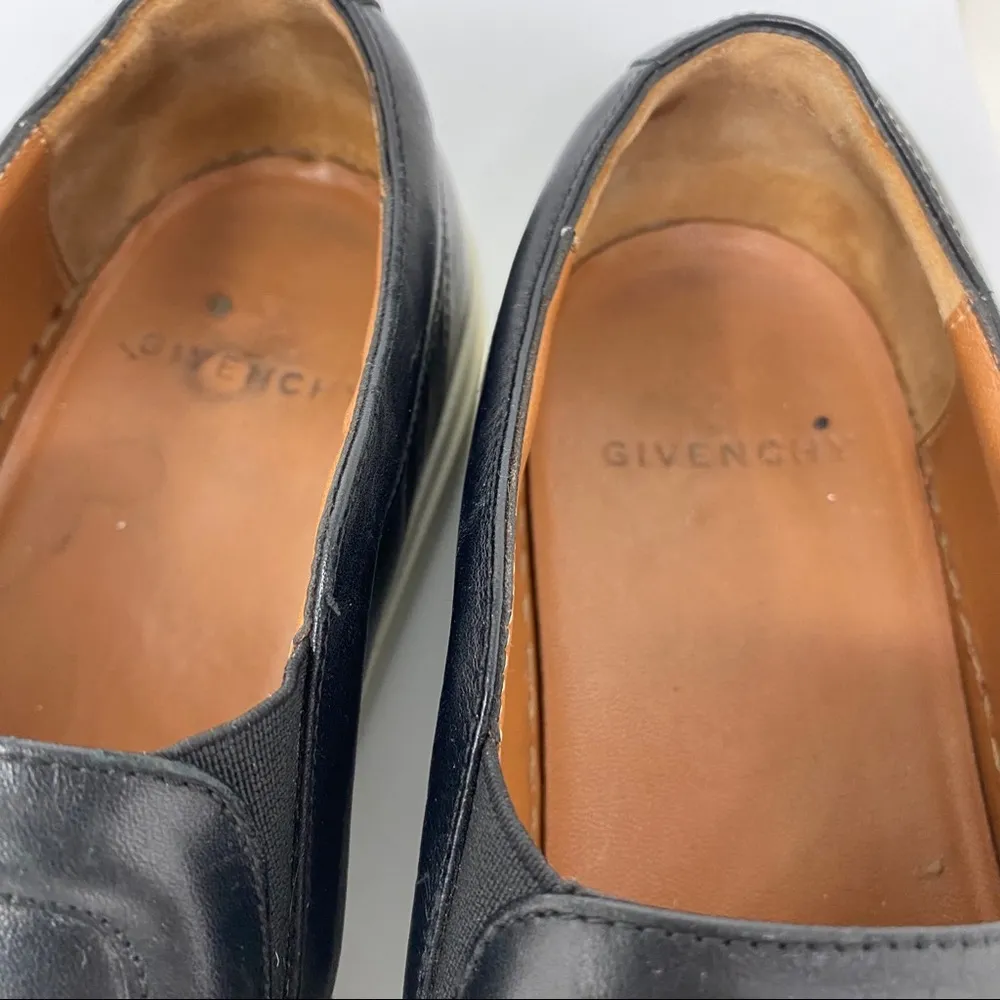 Givenchy black leather studded low top slip on platform shoes size 36 - Image 3