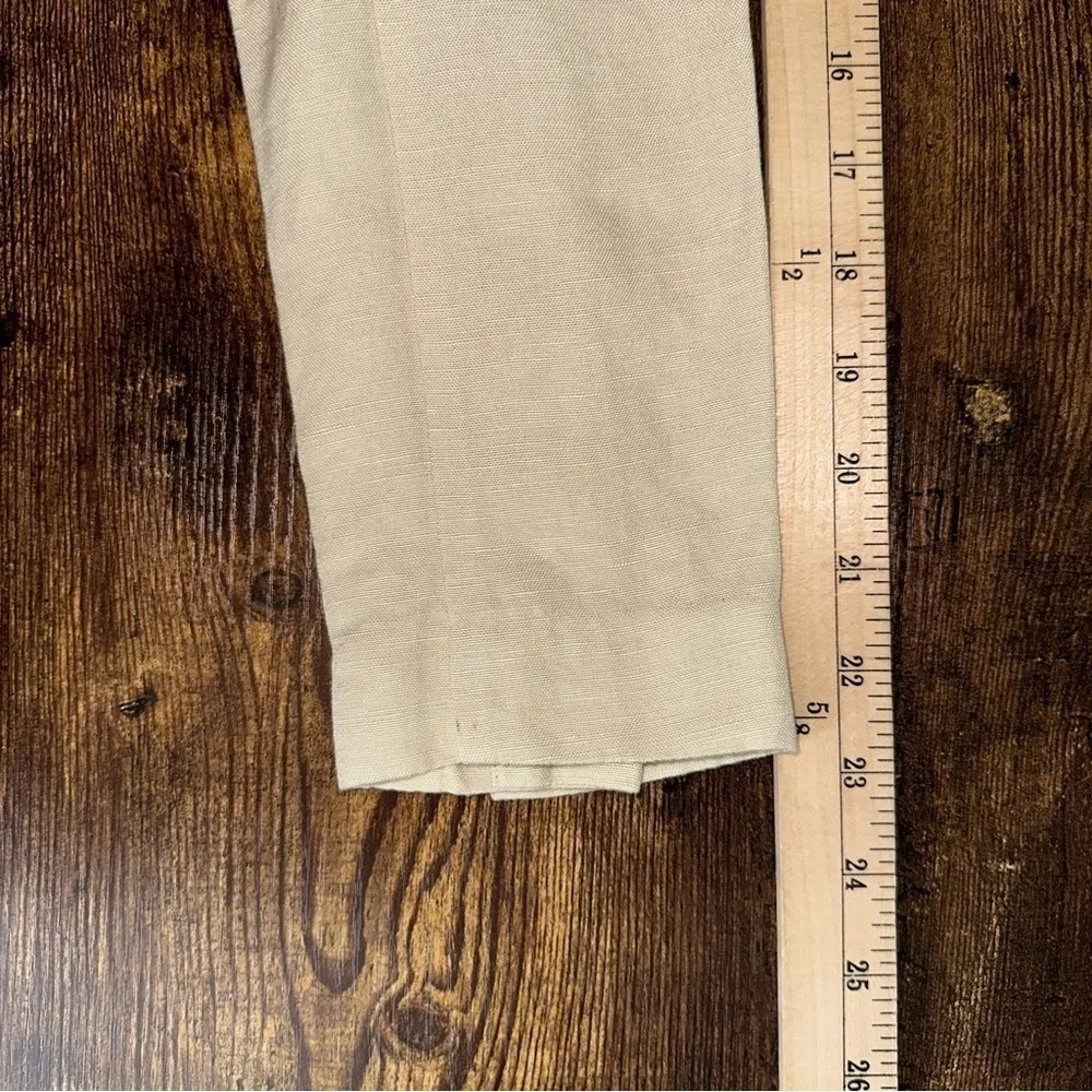 Rails Blazer Women Small Taupe Flynn Linen Blend Career Office Light Academia - Image 9