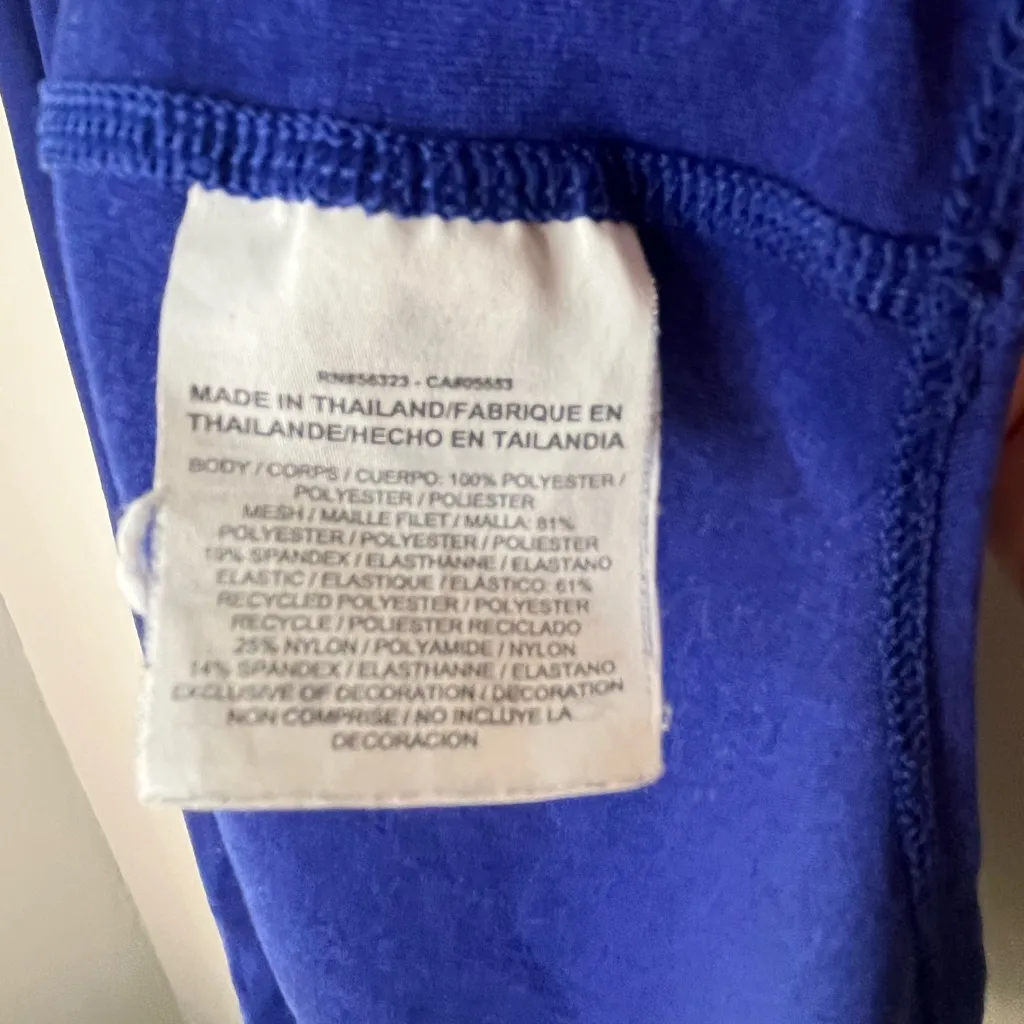 Nike Dri-Fit Just Do It Racer Back Tank Top Blue Women’s Size Medium - Image 6