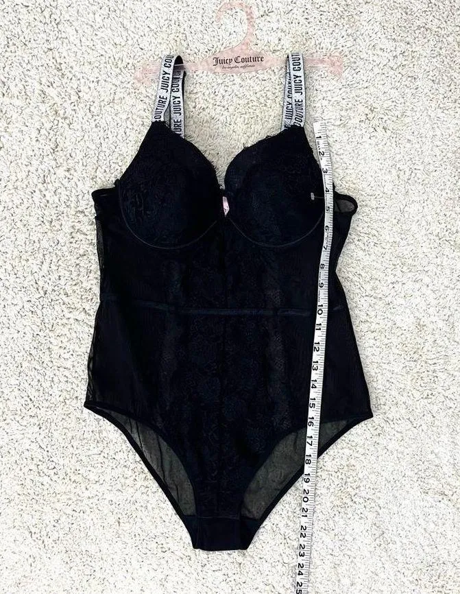Juicy Couture Push-up Lace and Mesh Bodysuit - Image 6