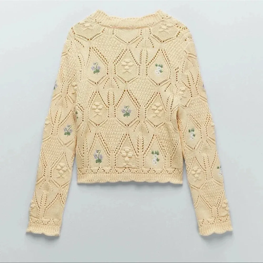 Blogger’s Fav|ZARA Floral Knit Detailed Cardigan - Image 14