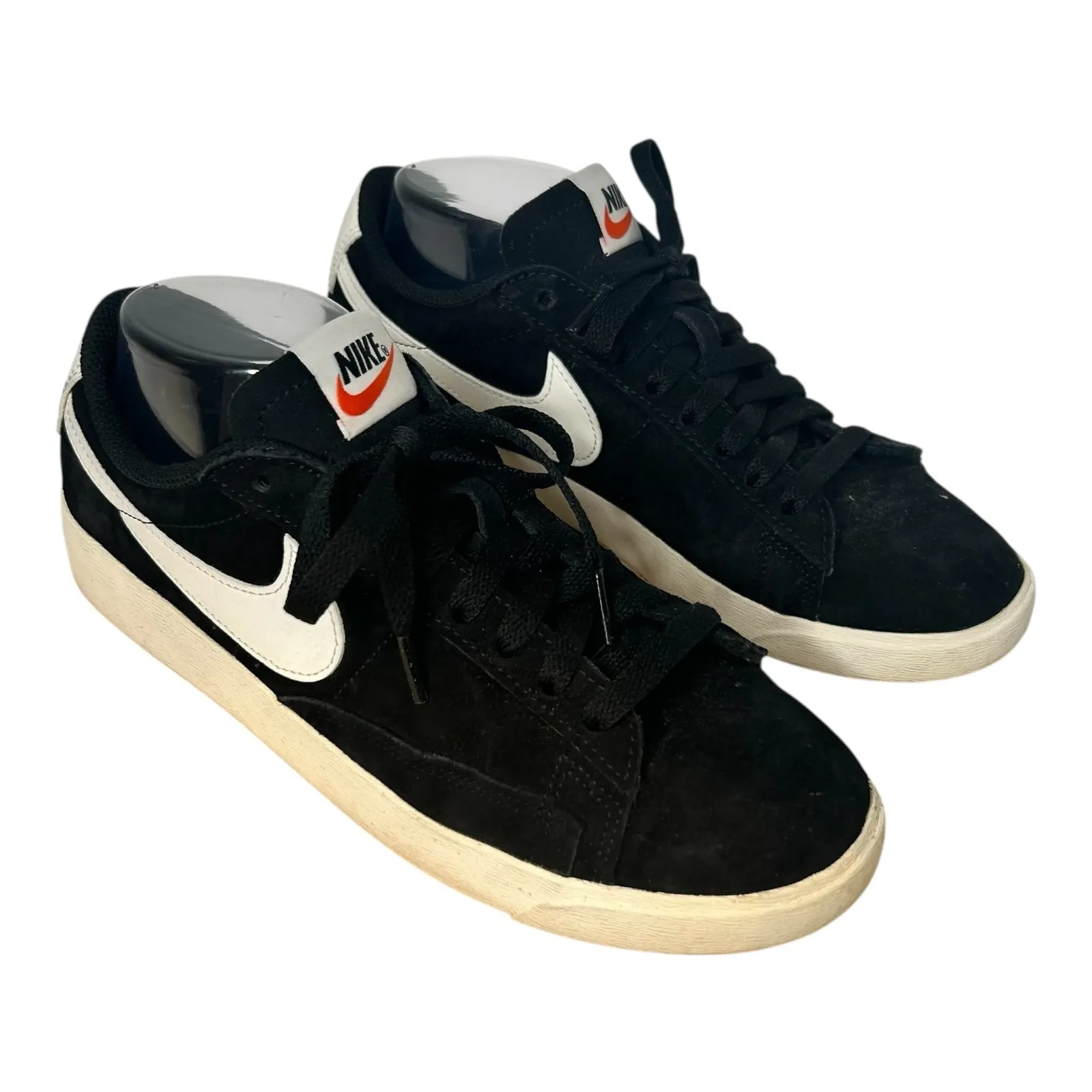 Nike Blazer Low SD Black Suede White Swoosh Women's Shoes Size 8.5 AV9373-001 - Image 4