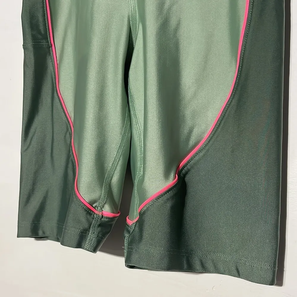 Nike Air Jordan Essential Bike Shorts Green Pink Size Small - Image 5
